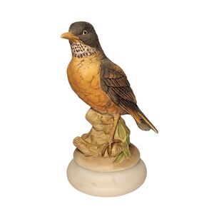 Vintage STUNNING Hand Painted 7" ROBIN BIRD Figure by LEFTON KW1282